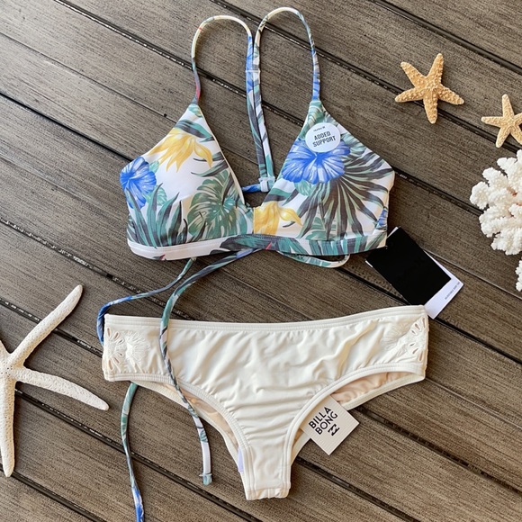 🌴🔆BILLABONG-HURLEY ADJUSTABLE CHEEKY BIKINI SET🔆🌴 - Picture 6 of 16